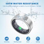 Smart Ring-Size First Before You Buy, No APP Subscription,7-10 Days of Use,Sleep & Activity Real-Time Monitor, Stress/Heart Rate/SPO₂ Tracker, Compatible with iOS and Android (Silver, 8) - Image 9