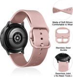 Meliya Bands for Amazfit GTS 4 / GTS 2 / GTR Mini, 20mm Quick Release Soft Silicone Sport Replacement Watch Strap for Amazfit Bip 3 / Bip U Pro / Bip U Smart Watch Women Men - Image 3