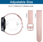 Meliya Bands for Amazfit GTS 4 / GTS 2 / GTR Mini, 20mm Quick Release Soft Silicone Sport Replacement Watch Strap for Amazfit Bip 3 / Bip U Pro / Bip U Smart Watch Women Men - Image 5