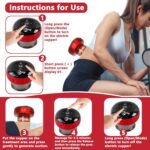 5-in-1 Electric Cupping Therapy Set, Smart Cupping Therapy Massager, 12 Levels of Suction Strength and Temperature Control，for Targeted Pain Relief, Portable Electric Cupping Device - Image 4