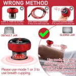 5-in-1 Electric Cupping Therapy Set, Smart Cupping Therapy Massager, 12 Levels of Suction Strength and Temperature Control，for Targeted Pain Relief, Portable Electric Cupping Device - Image 5