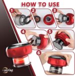 5-in-1 Electric Cupping Therapy Set, Smart Cupping Therapy Massager, 12 Levels of Suction Strength and Temperature Control，for Targeted Pain Relief, Portable Electric Cupping Device - Image 11
