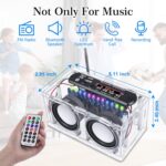 DIY Bluetooth-Compatible Speaker Kit,Recording Function FM Radio Soldering Practice Kit with LED Spectrum,TF/AUX/Bluetooth/USB Support,Remote Control Soldering Project for Indoor/Outdoor Use - Image 6