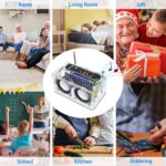 DIY Bluetooth-Compatible Speaker Kit,Recording Function FM Radio Soldering Practice Kit with LED Spectrum,TF/AUX/Bluetooth/USB Support,Remote Control Soldering Project for Indoor/Outdoor Use - Image 9