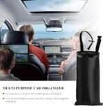 2 PCS Car Trash Bag, Large Capacity Washable Oxford Back Seat Hanging Bag with Elastic Opening, Auto Headrest Waterproof Trash Garbage Can for Outdoor Traveling Home Use - Image 7