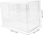 Angoily Transparent Multi Drawer Desk Organizer Storage Box for Office and Makeup Tidy Up with Practical Desktop Drawer System for Cosmetics and Stationery - Image 3