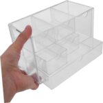 Angoily Transparent Multi Drawer Desk Organizer Storage Box for Office and Makeup Tidy Up with Practical Desktop Drawer System for Cosmetics and Stationery - Image 4
