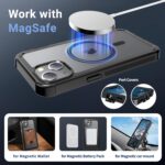for iPhone 13 case, with [Compatible with MagSafe][Military Grade Drop Protection][Heavy Duty Protection][Non-Slip][Shockproof] with 2-Layer Durable Bumper Phone Case 6.1''-Black - Image 5