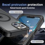 for iPhone 13 case, with [Compatible with MagSafe][Military Grade Drop Protection][Heavy Duty Protection][Non-Slip][Shockproof] with 2-Layer Durable Bumper Phone Case 6.1''-Black - Image 7