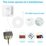 24V Video Doorbell Power Adapter, Power Supply Transformer for Ring, Nest, Eufy, Arlo Doorbell, 26.2 FT, White –Pure Copper Enameled Wire Manufaturing - Image 7