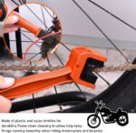 2 PCS Bike or Motorcycle Chain Washer, Functional Motorbike Chain Gear Dirt Stain Cleaning Brushes, Bicycle Chain Cleaning Double Head Brush Tool, Motorcycle Accessories (Orange-2pcs) - Image 6