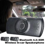 Wireless Bluetooth Car Kit, Handsfree Speakerphone Multipoint Sun Visor Speaker, Support Siri Google Assistant TF Card, Car Speaker for Safe Driving - Image 3