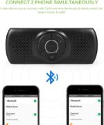 Wireless Bluetooth Car Kit, Handsfree Speakerphone Multipoint Sun Visor Speaker, Support Siri Google Assistant TF Card, Car Speaker for Safe Driving - Image 6