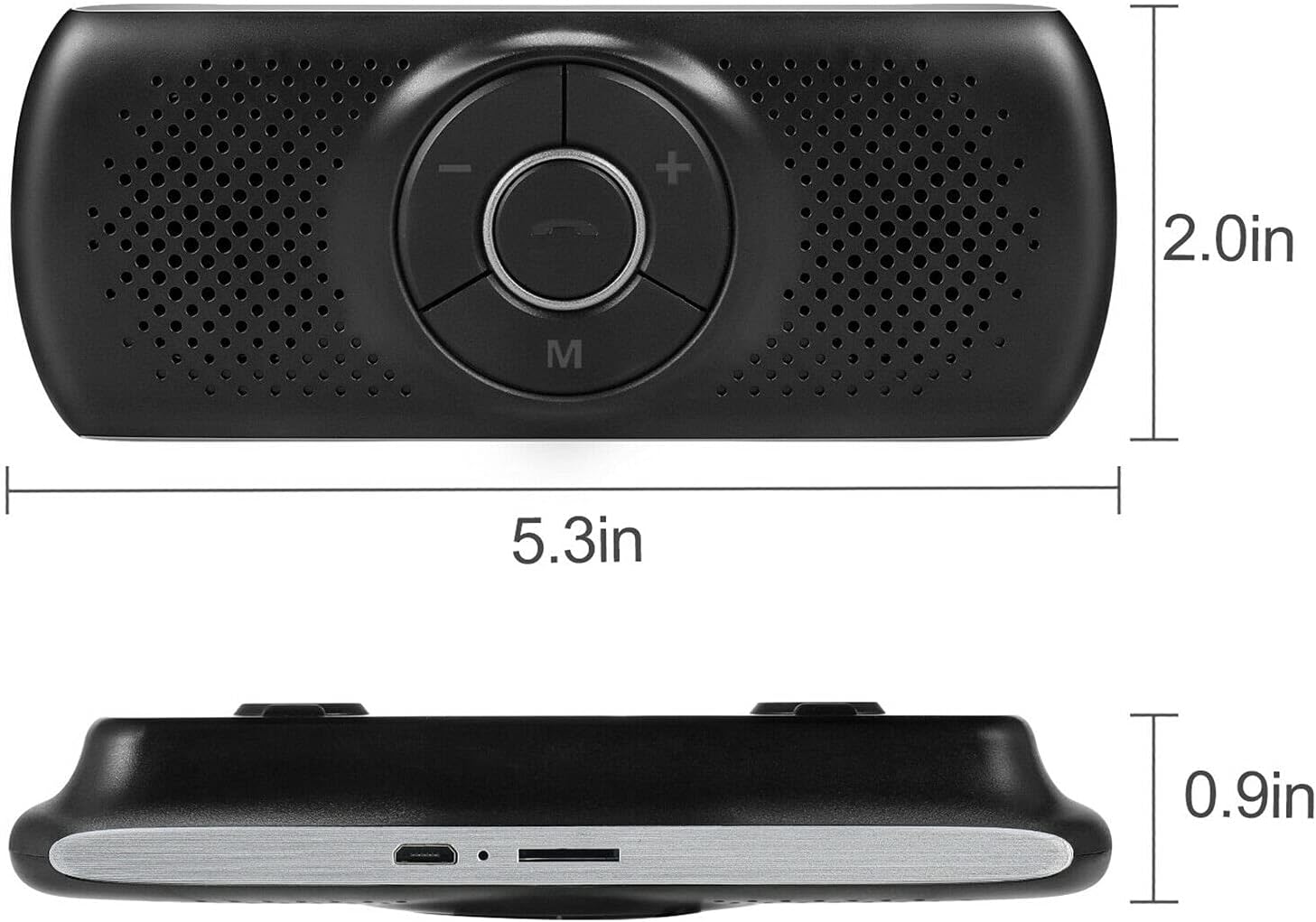 Wireless Bluetooth Car Kit, Handsfree Speakerphone Multipoint Sun Visor Speaker, Support Siri Google Assistant TF Card, Car Speaker for Safe Driving - Image 7