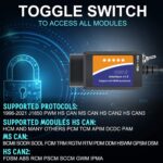 ELM327 USB Adapter OBD2 Scanner for Windows, ELMconfig FoCCCus Diagnostic Scan Tool with MS-Can/HS-Can Switch for Ford Lincoln Mazda Mercury Series Vehicles - Image 7