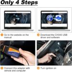 ELM327 USB Adapter OBD2 Scanner for Windows, ELMconfig FoCCCus Diagnostic Scan Tool with MS-Can/HS-Can Switch for Ford Lincoln Mazda Mercury Series Vehicles - Image 8