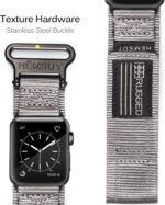 Hemsut Compatible With Apple Watch Band, Super Rugged Nylon Sports Strap With Woven Loop Design For iWatch 42/44/45/38/40/41/49mm, Military Strap For Ultra 1/2 Series 10/9/8/7/6/5/4/3/2/1/SE Men Women - Image 7