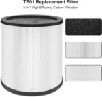 CERO Upgraded TP01 Replacement Filter Compatible Dyson Tower Purifier Pure Cool Link TP01, TP02, TP03, AM11, BP01 Models, Compare to Part # 968126-03 Black - Image 5