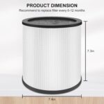 CERO Upgraded TP01 Replacement Filter Compatible Dyson Tower Purifier Pure Cool Link TP01, TP02, TP03, AM11, BP01 Models, Compare to Part # 968126-03 Black - Image 7