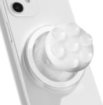 Magnetic Silicone Suction Cup Phone Mount with Hands-Free Stand - Perfect for Selfies, Videos, Durable, Secure Grip, One-Touch Holding, Lightweight, Sleek Design (White) - Image 3
