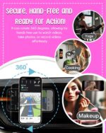 Magnetic Silicone Suction Cup Phone Mount with Hands-Free Stand - Perfect for Selfies, Videos, Durable, Secure Grip, One-Touch Holding, Lightweight, Sleek Design (White) - Image 5