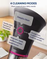 Upgraded Ear Wax Removal with One-Piece Waste Tank, Safe Ear Cleaner with Water Temperature Sensor, FSA/HSA Eligible Effective Ear Irrigation Kit & USB-A to C Cable, IPX7, Slate Rose - Image 5