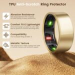 NewJourney Compatible with Oura Ring Gen 4/3 Cover | TPU Anti-Scratch Ring Protector for Working Out (Clear+Clear, 12) - Image 3