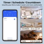 30A Hight Power WiFi Wireless Smart Switch with Energy Monitoring, DIY Switch for Smart Home Automation, Tuya APP Remote Control, Timer, Compatible with Alexa & Google Home - Image 8
