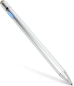 BoxWave Stylus Pen Compatible with Google Nest Hub (2nd Gen) - AccuPoint Active Stylus, Electronic Stylus with Ultra Fine Tip - Metallic Silver - Image 3