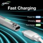 BoxWave Stylus Pen Compatible with Google Nest Hub (2nd Gen) - AccuPoint Active Stylus, Electronic Stylus with Ultra Fine Tip - Metallic Silver - Image 5