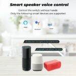 Smart Wall Socket with Touch Control, Zigbee/WiFi Tuya Outlet, Dual Power Plug, Compatible with Alexa & Gogle Home, Black/White Glass Panel US -zigbee-Black - Image 4