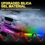 OPP ULITE Car Underglow Light Strip Dream Chasing Color, Upgraded Silicone Material, 212 Modes, 360pcs Led, APP Control Underbody Lights, 90x120x90, 6PC Pack - Image 5