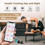 Smart Ring for Men & Women, Wellness & Fitness Tracker with Sleep/Step/Heart Rate/Blood Oxygen/Calorie Counter, IP68 Waterproof Wearable Ring for iOS Android Silver #11 - Image 4