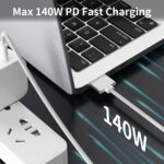 140W USB-C to Magnetic 3 Cable, 6.6FT Compatible with Magsafe 3 Cable for MacBook Air 2024 M3 13/15inch, 2023/2022 M2, Pro 2024/2023 M4/M2 Pro & Max 14" 16", 2021 M1 & Max 14" 16" - Image 3