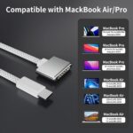 140W USB-C to Magnetic 3 Cable, 6.6FT Compatible with Magsafe 3 Cable for MacBook Air 2024 M3 13/15inch, 2023/2022 M2, Pro 2024/2023 M4/M2 Pro & Max 14" 16", 2021 M1 & Max 14" 16" - Image 7