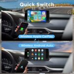 2in1 CarPlay Android Auto Wireless Adapter, Mini Car Play Dongle Android Auto Cars Stick, Stability Automatic Connection for OEM Wired CarPlay Android Auto 2025 Upgrade, Black - Image 6