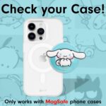 Sonix x Sanrio Magnetic Phone Grip, MagSafe Silicone Ring Loop Grip - Detachable Holder for Hand, Soft MagSafe Grip | Light Blue, Baby Blue | Cinnamoroll - Image 3