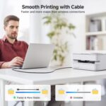 Cable Matters USB B to USB C Cable - 6.6ft, USB-C to USB-B Cable, MIDI to USBC Cord, Compatible with Printer, MIDI Controller/Keyboard, Black - Image 6