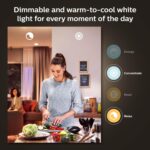 Philips Hue Smart 60W A19 LED Bulb - White Ambiance Warm-to-Cool White Light - 2 Pack - 800LM - E26 - Indoor - Control with Hue App - Works with Alexa, Google Assistant and Apple Homekit - Image 7
