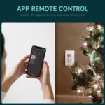 2Pack Smart Wall Outlet, Electrical in-Wall Outlet with Individually Controlled, 15A Tamper Resistant Receptacle, Work with Google Home & Alexa, White, ETL&FCC Certified, 2.4G WiFi Only - Image 7