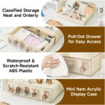 Desktop organizer | 2 Tier Stationary Desk Organizer with Drawer - Stackable & Easy-to-clean - Storage Organizer with 6 Compartments & 1 Drawer for Office, College, Dorm - Image 8