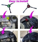 Side Brushes Compatible with ECOVACS DEEBOT X1, T10 Omni,T10 Plus,T20 Omni, T8 AIVI,T9+,N8 Pro Plus,N10 Plus,OZMO 920, OZMO 950, yeedi vac vac 2 Pro Vacuum Cleaner.(8 Pack) - Image 7