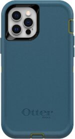 OtterBox Defender Series Screenless Edition Case for iPhone 12 & iPhone 12 Pro (Only) - Holster Clip Included - Non-Retail Packaging - Teal Me About It (Guacamole/Corsair) - Image 4