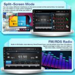 【2+64GB】 for Ford Focus 1998-2005 Android Car Stereo with Wireless Carplay Android Auto, 9" Touch Screen Radio Dash Kit GPS Navigation WiFi Bluetooth SWC Mic Backup Camera - Image 8