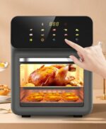 15 Liter Air Fryer Rotisserie Oven, Small Family Size, Powerful 1350W, 2 Rack Positions, 32-392F Temp Controls, Easy mode for Kitchen, Integrated Smart Thermometer, Linear T Technology - Image 3