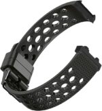 Compatible with Amazfit T-Rex 2 Bands, Silicone Replacement Wristbands Sport Strap with Metal Buckle Compatible with Amazfit T-Rex 2 Smart Watch - Image 3