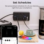 Geeni Surge Smart Power Strip with 6 Smart Outlets & 2 USB Ports | 1200-Joule Multiple Outlet Surge Protector, Remote Control | Works with Alexa & Google Assistant - Image 7