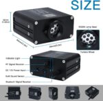 AKEPO 16W RGBW APP Twinkle Fiber Optic Lights, Small Size Music Activated 450pcs 0.03in 9.8ft/3m Optical Fiber Star Ceiling Light Kit for Car Headliner Star/Home - Image 5