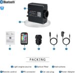 AKEPO 16W RGBW APP Twinkle Fiber Optic Lights, Small Size Music Activated 450pcs 0.03in 9.8ft/3m Optical Fiber Star Ceiling Light Kit for Car Headliner Star/Home - Image 6