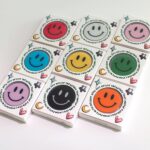 Magsafe Compatible Mobile Phone Grip Stand Holder Cute Smile Face Shape Expandible Collapsible for Kindle Smartphone Tablet Cell Phone Accessory (Yellow) - Image 5